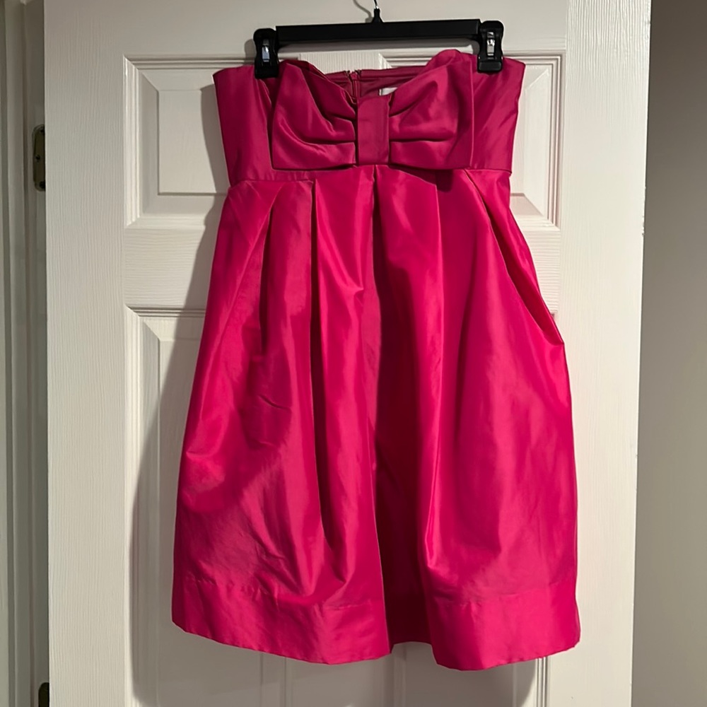 Size 6 Jill Stuart fuchsia strapless dress